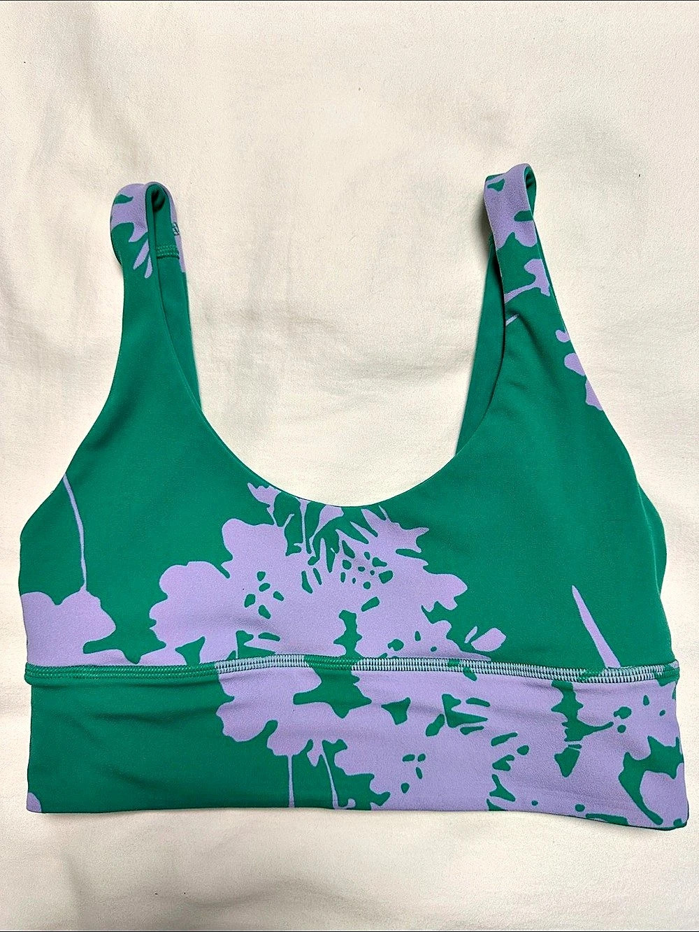 lululemon Align Reversible Bra Green & Purple Bikini Top Size 6